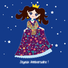 Princesse &eacute;toil&eacute;e pour un anniversaire magique